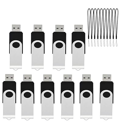 USBメモリ2GB USB2.0ブラックフラッシュメモリ2 GB 回転式 usb 10個セット フラッシュドライブ ドライブ 問屋