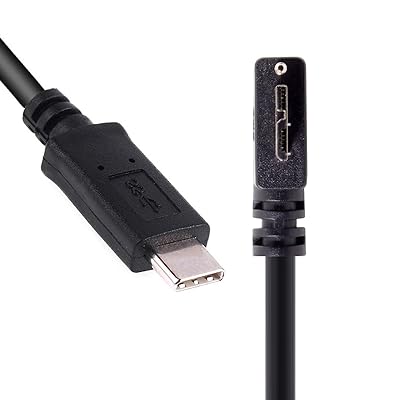 ケーブル5 Gbps USB-C Type-C本体からMicro USB 3.0ヘリカル取り付け90度左角産業用カメラストレージ
