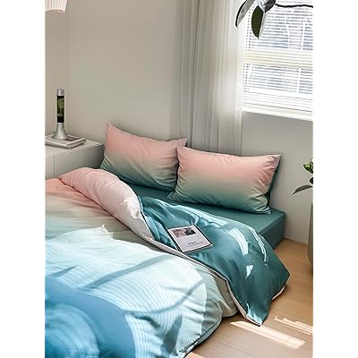 布団かばー セミダブル4点セット(170×210cm) 洋式・和式兼用 ダブルジッパー 寝具カバーセット ベッド..