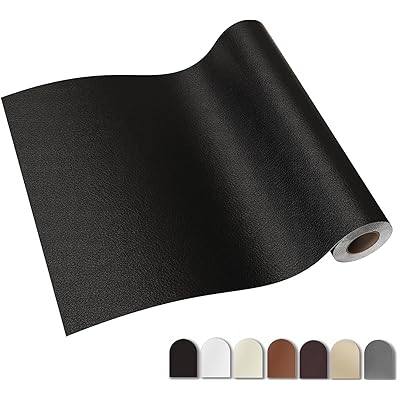 合皮 補修シート 大判 60CM *200CM 強粘着 レザー補修シート 合皮補修パッチ 合皮補修テープ ソフト手触り 良く伸びる ソファー 家具補修 車の座席用 貼るだけ (ブラック60*200cm)