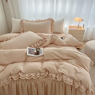 布団カバーセット フリル 寝具カバーセット 3点セット 4点セット ベッドカバー 可愛い 洗える 掛け布団..