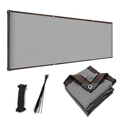 ベランダ目隠し グレー 遮光ネット0.9M*3M プライバシー保護 日よけシェード 厚みを増した 高密度ポリエチレン 通気性があり ベランダ 庭 目隠しシート 幅0.8M、0.9M、1M、長さ1.8M、2.5、3M、3.6M、4M、5M、6M、7M、