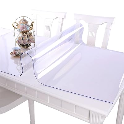PVC製 透明 テーブルクロス テーブルマット デスクマット 長さ40cm-240cm 透明マット 幅40cm-140cm テーブルカバー 厚さ1mm 矩形 多機能 防水 耐熱 耐久 汚れ防止 70*180cm