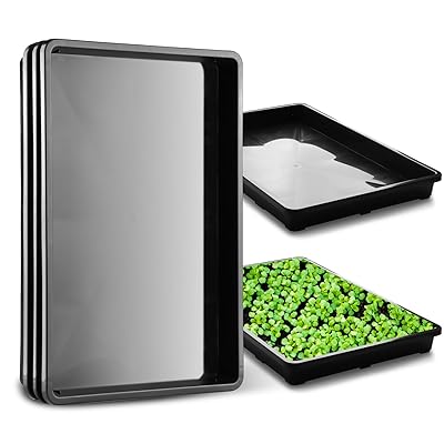 ガーデン 受け皿 ガーデニングトレイ 大容量44cm育苗トレイ 3枚セット 防水防滑設計 園芸 作業トレイ ..