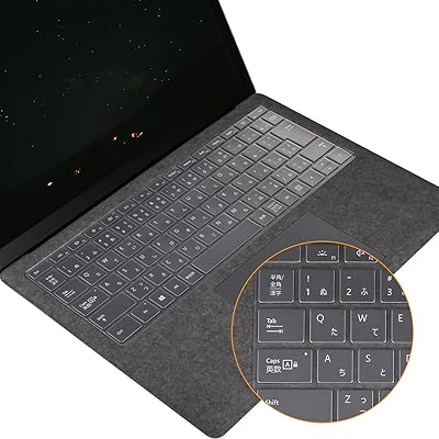 Microsoft Surface Laptop 5/ Laptop 4/ Laptop 3 13.5/15 インチ 対応 キーボードカバー 日本語JIS配列 保護 フィルム 超薄型 超耐磨 防水防塵 高い透明感 TPU材质
