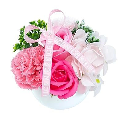 母の日 花 ソープフラワー プレゼント 造花 飾れる花束 ギフト 贈り物 卒業 退職祝い バラ 紫陽花 ローズピンク