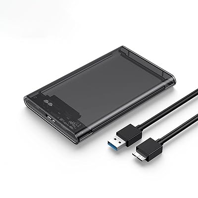 2.5インチハードディスクケースUSB 3.0 5Gbps 高速データ転送，接続SATA互換ポータブルHDD/SSD外付けドライブ ケース ネジ&工具不要 簡単着脱 Mac/Windows/Linux PS 4/PS 3/XBox/HDTVなど、US