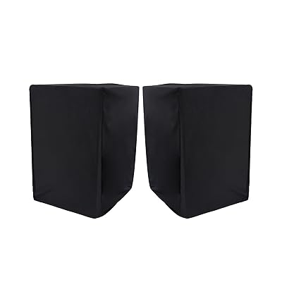 Studio モニターダストカバー 保護 YAMAHA HS5 Admin Audio T5V KRK Rokit 5 G4対応 ブラック 5インチ プロフェッショナルパワードスピーカーカバー (2パック)