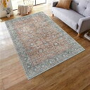 ラグ 洗える 120×160cm ホットカーペット対応 ペルシャ風 ラグマット 1.5畳 ふわふわ おしゃれ オールシーズン適用 滑り止め 防ダニ 防臭 軽量 防音マット 室内用 デスクマット ダイニングマット アンティーク 花柄