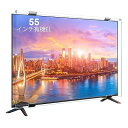 液晶テレビ保護パネル 55インチ 有機EL 液晶テレビ保護プロテクター テレビカバー アクリル製 厚さ3mm 取り付け簡単 ブルーライトカット 指紋防止 スクラッチ防止 破損防止 高透過率 固定ベルト付き 耐衝撃 目保護 地震対策 (55インチ 有機