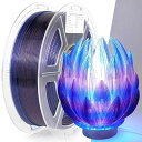透明高速 PLA+ フィラメント1.75mm、3Dプリンター用キラキラ 高速透明フィラメントPLA 1kg/Sプール、印刷速度 40-300mm/s、寸法精度+...