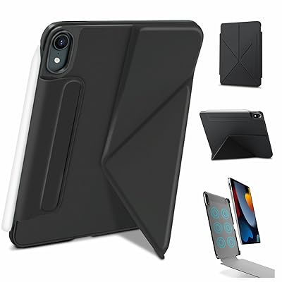 【2025年新登場&マグネット吸着】 iPad mini7 ケース (A17 Pro 2024 第7世代) 超薄型 iPad mini6 ケース (2021 第6世代) 磁気吸着式 8.3インチ 軽量 エッジ保護 横縦スタンド 折りたたみ式 角度調整