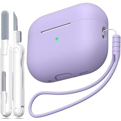 AirPods Pro 第2世代ケースカバー、ミリタリーグレードの落下防止ソフトシリコン製衝撃吸収AirPods Pro..