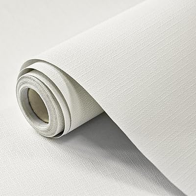 壁紙シール 白 幅44cm x 10m はがせる おしゃれ 北欧 のり付き diy 天井 壁紙シート 賃貸 防水 wallpaper（マカロンホワイト）