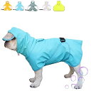 犬 レインコート 犬用傘 防水 着せやすい こーひ 完全防水 速乾ショール 梅雨対策 透明フード付きケープ 着脱簡単 防水 防雪 透湿 軽量 マジックテープ サイズ調整可能 小型犬 中型犬用 大型犬 防塵 梅雨対策 耐久性あり(ブルー L(3.5-5