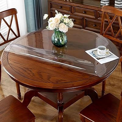 透明 テーブルクロス 円形 テーブルマット 厚手 3mm 円形 直径45cm ビニールシート PVC 丸型 テーブルクロス 撥水 透明 テーブルマット 防水耐油耐熱 お手入れ簡単