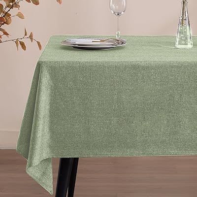 テーブルクロス おしゃれ 140x180cm 類麻 食卓マット テーブル保護 撥水 防水 厚手 無地 テーブルカバ..