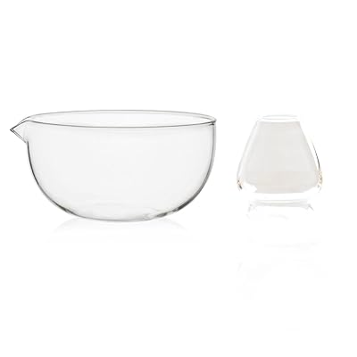 抹茶碗 クリア 耐熱ガラス製, 最大約11.5cm×高さ約6.2cm, 茶道具, 茶器, お茶碗, 茶道, お茶会, 練習用..