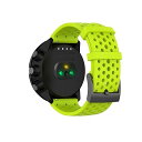 For Suunto 9 & Suunto 7 腕時計バンド 交換用 シリコンストラップ スポーツリストバンド メンズ レディース (ライム L 6-9インチ)