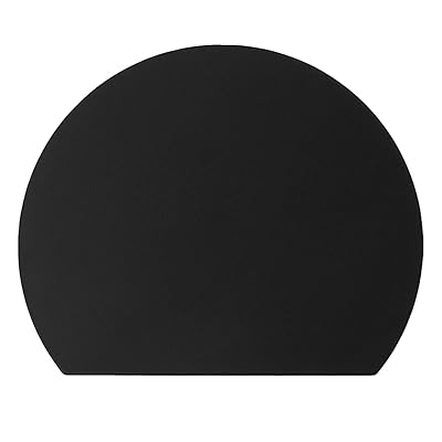 まな板 耐熱 エラストマー 俎板 丸い 黒 まな板 丸型 かまぼこ型 食洗機対応 ノンスリップ 滑らない 軽量 薄型 やわらかな刃あたり 両面利用可能 新居祝い アウトドア適用 (ブラック, 35*29CM)