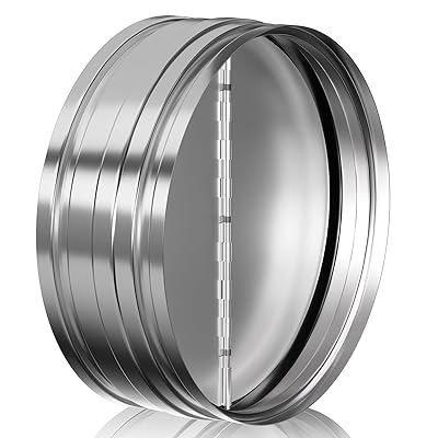 逆風防止ダンパー 硬度強化型 チャッキダンパー 逆止弁 逆流防止弁 単方向防塵換気 換気口 換気システム気流制御 逆流シャッター 換気扇ダクト接続用 (10inch/250mm)