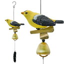 ウィンドチャイム 鳥 風鈴 金属 おしゃれ 鳥の風鈴 ドアベル 玄関 屋外 屋内 玄関チャイム 車 インテリア ドアチャイム チャイム ホーム装飾 工芸品 癒し音 プレゼント 夏の風物語 (黄色)