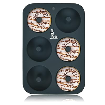 ドーナツ型 シリコン型 ケーキ型 製菓道具 プレートノンスティック 6個取り 耐熱 焼きドーナツ型 マフィン型 キッチン ツール モールド 掃除が簡単（グレー ）