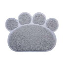 猫 トイレマット ねこ ネコ 猫砂取りマット 肉球柄 猫マット PVC 飛び散り防止マット 玄関マット 掃除簡単 脱臭 水洗いできるマット 食事用のマット