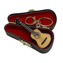 キーホルダー ウクレレ ミニチュウクレレ 楽器ギフト ケース付け Miniature Ukulele Guitar Keychain