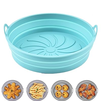 天ぷら敷紙 ノンフライヤー エアフライヤー 折りたたみ ノンフライヤー紙 シリコン 型 エアフライヤー用紙 シリコンライナー エアフライヤー 丸い形 天ぷら敷紙...