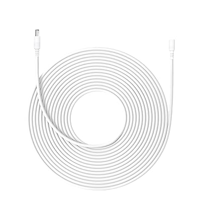 クリアヒル 10M 延長ケーブル 1本セット 5.5mm×2.1mm メス-オス、LEDテープ用電源コード 、 CCTVカメラ..