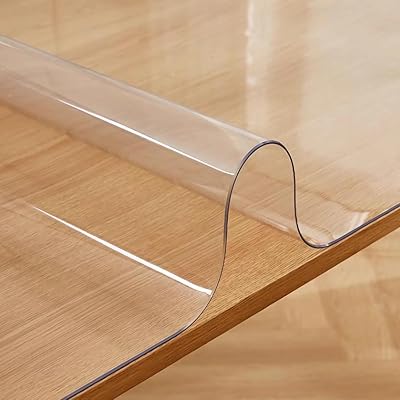 透明テーブルクロス 45*60cm 1.5mm ビニールシート デスクマット テーブル 保護 厚手PVC長方形 防水耐油耐熱テーブルマット お手入れ簡単