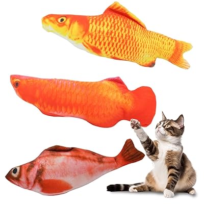 3個 猫 ひとり遊び おもちゃ 蹴りぐるみ 子猫用ぬいぐるみ 魚 サンマ ストレス発散グッズ こ