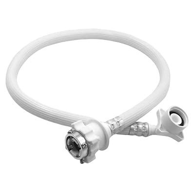 全自動洗濯機用給水ホース 0.8m ワンタッチ接続 PVC素材 水漏れ・抜け防止 汎用設計 簡単取付 (0.8M)