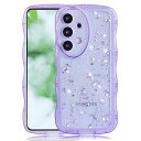 Samsung Galaxy A52 4G/5G ケース SC-53B ケース クリア キラキラ かわいい tpuソフトケース 薄型 傷防止背面 滑り止め 指紋防止 ストラップホール付き スマホケース ギャラクシーA52 4G/5G カバー (パープ