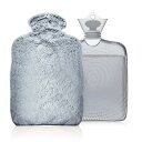 湯たんぽ 注水式 かわいい ゆたんぽ お湯 ゴム製 もふもふカバー付き 柔らかいPVC素材 電気不