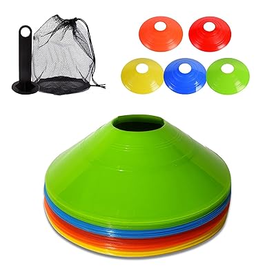 マーカーコーン カラーコーン サッカー マーカー トレーニングコーン ディスクコーン フッ