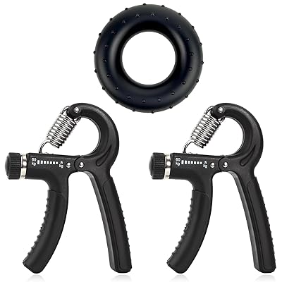 ハンドグリップ 握力トレーニング (3個セット) 握力を鍛える道具 ハンドグリップ 可変式 5kg