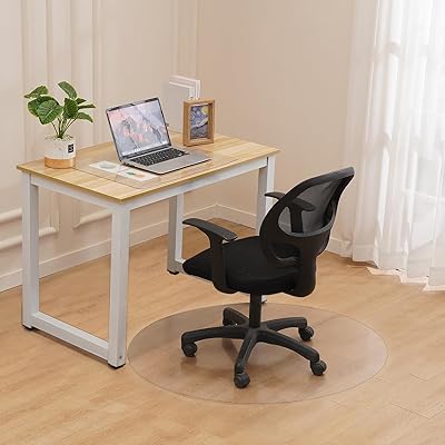 チェアマット 円形 透明 エンボス加工 直径120cm 厚み1.5mm PVC クリア 椅子マット 床保護マット