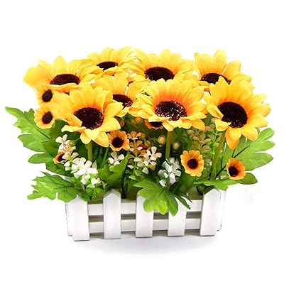 ヒマワリ 造花 人工観葉植物 造花 光触媒 フェイクグリーン インテリア ギフト お祝い