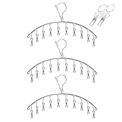 ピンチハンガー 物干しハンガー 10ピンチ(3本) ステンレスハンガー 洗濯用品 ランドリーグッ