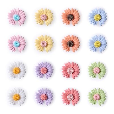 冷蔵庫マグネット 強力マグネット デイジーマグネット 強力 8色 16個セット