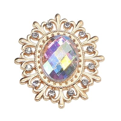 10 個 28×25mm ラインストーンボタン 針仕事裁縫用 フラットバック装飾 衣料用装飾ボタン DIY