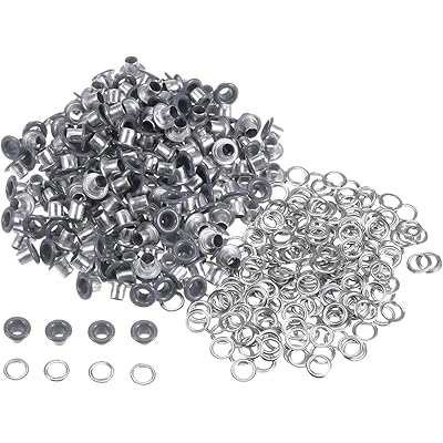両面ハトメ ハトメ玉 約200個セット 底鋲パーツ カバン 靴 ベルト 手芸用品 DIY 手作り (グレー