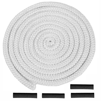 2Mx10mm グラスファイバーロープ 丸編み ガラス繊維製 ガスケットロープ 柔らかいグラスファ