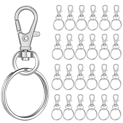 キーホルダー金具 キーリング 25個入り キーホルダー パーツ ナスカン キーホルダー リング