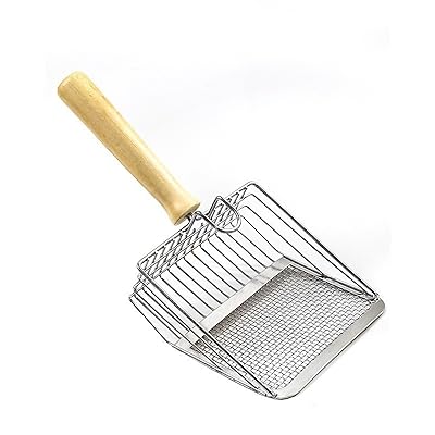 猫砂スコップ デカい猫トイレスコップ猫用品2サイズ網目 作業の軽減猫砂シャベル 楽 猫用ス