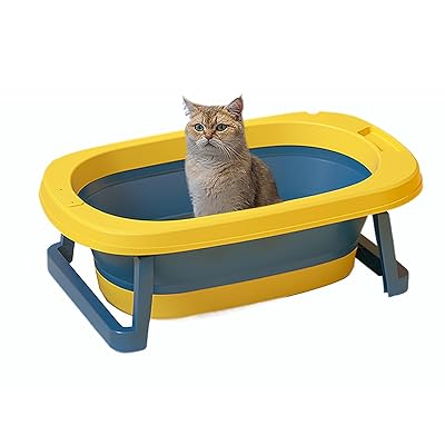 中小型ペット お風呂 折りたたみ バスタブ コンパクト 犬猫兼用 滑り止めシリコン足パッド