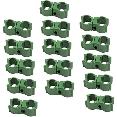 園芸用 支柱クリップ 誘引クリップ 50個セット 支柱 留め具 連結固定 直交 ジョイント 角度固