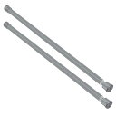 シャワーカーテンロッド 錆びない 滑り止め 調節可能 突っ張りカーテンロッド ドリル不要